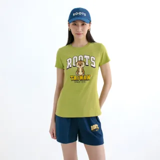 【Roots】Roots女裝- ANIMAL FRIENDS ARCH 短袖T恤(綠色)