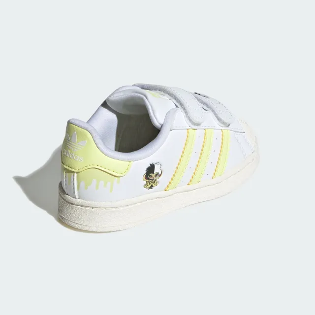 【adidas 愛迪達】DISNEY 庫伊拉 X SUPERSTAR 休閒鞋 運動休閒鞋 貝殼鞋 嬰幼童鞋 - Originals IE8251