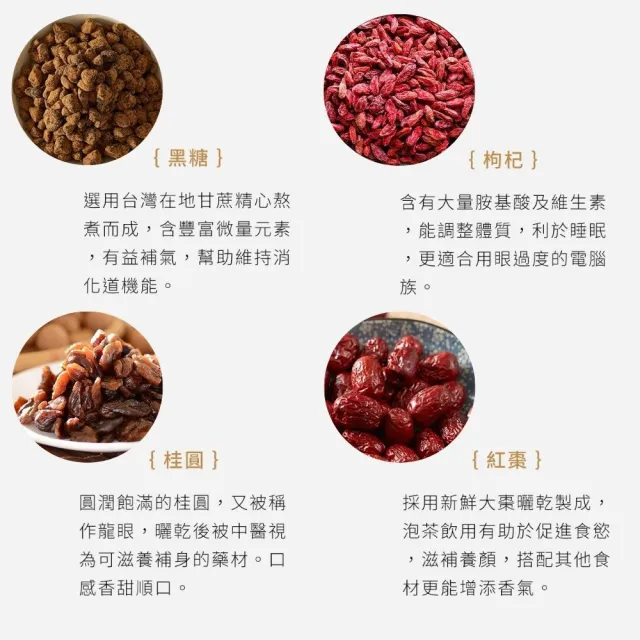 【糖鼎】卡娜赫拉的小動物黑糖茶磚 聯名限定款(10入/35g；四合一黑糖薑母茶/桂圓紅棗)