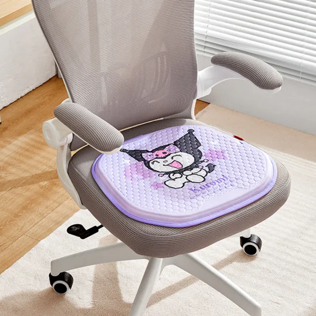 【SANRIO 三麗鷗】酷洛米美樂蒂汽車涼感坐墊車用凝膠坐墊(大耳狗/凱蒂貓/Hello Kitty)