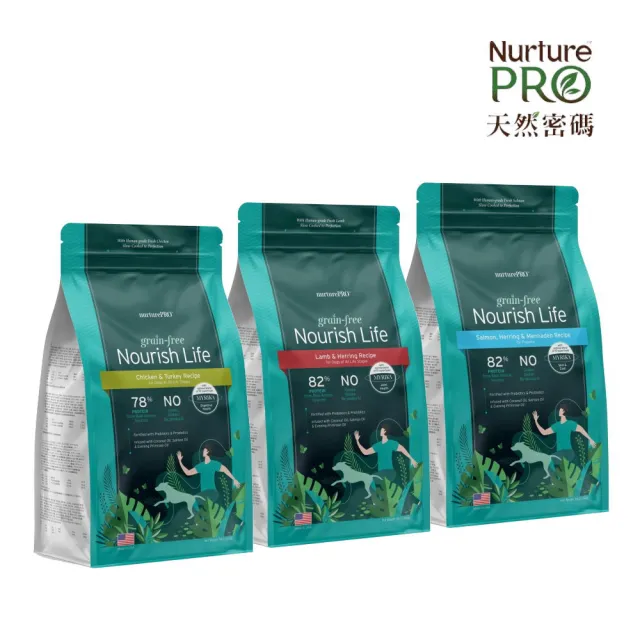 【NurturePRO 天然密碼】即期品-無穀犬糧 3lb/1.36kg（幼犬及高活動量犬、全齡犬）（效期:2025/01）(狗糧)