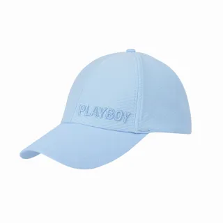 【PLAYBOY GOLF】男款斜壓紋高爾夫球帽-藍(高爾夫/配件/AQ24102-53)