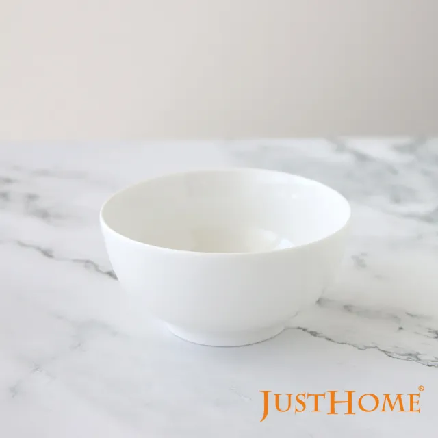 【Just Home】羽白輕量新骨瓷12件碗盤餐具組(碗 盤 湯盤 深盤)