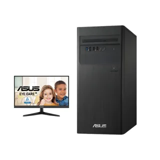 【ASUS 華碩】22型藍光護眼螢幕組★i5十核文書電腦(H-S500TE/i5-13400/8G/1TB+256G SSD/W11)