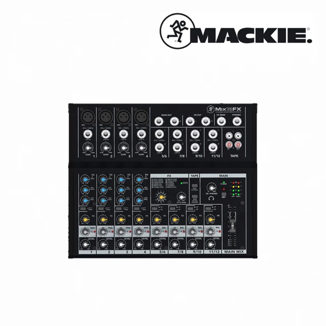 Mackie Mix12FX 12軌混音器(原廠公司貨 商品保固有保障)