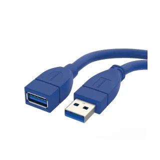 【POLYWELL】USB3.0 Type-A公對A母 3A高速延長線 /50公分