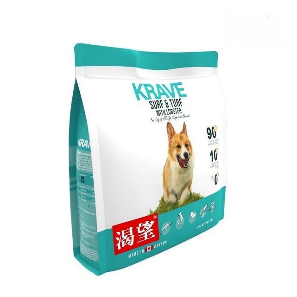 【KRAVE 渴望】無穀犬糧-海陸龍蝦 5.4kg（七種肉適合全生長階段全品種犬）(狗糧、狗飼料、犬糧)