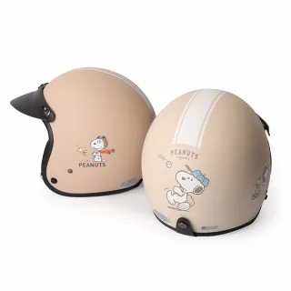 【Norns】Peanuts史努比安全帽(Snoopy 3/4半罩安全帽 機車造型騎士帽 睡衣 卡通安全帽 台灣製造)