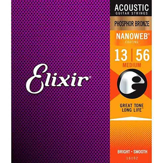 ELIXIR 16102 NANOWEB PB 磷青銅 13-56(原廠公司貨 商品保固有保障)