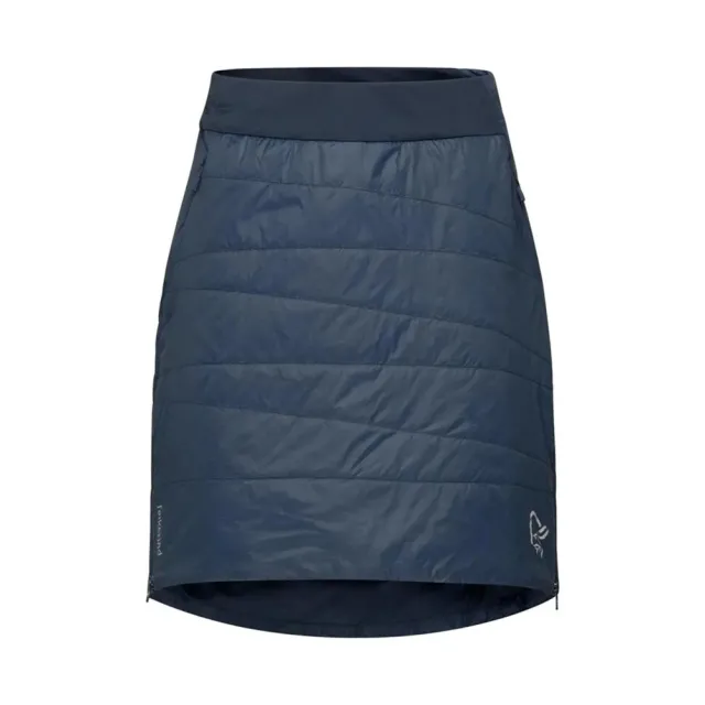 【NORRONA】falketind thermo80 保暖圍裙 女款 靛青藍(表布使用輕量抗撕裂的尼龍)