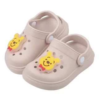 【布布童鞋】小熊維尼Q版造型電燈奶茶色兒童布希鞋(D4B561I)