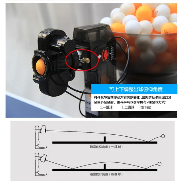 【HuIESON】匯乓HP-07 乒乓球自動發球機 多旋轉多落點(乒乓球發球器/桌球/發球)