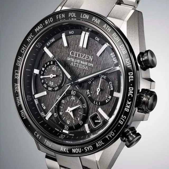 【CITIZEN 星辰】GENTS系列 GPS衛星對時 鈦金屬 光動能腕錶 母親節 禮物 推薦(CC4058-67X)