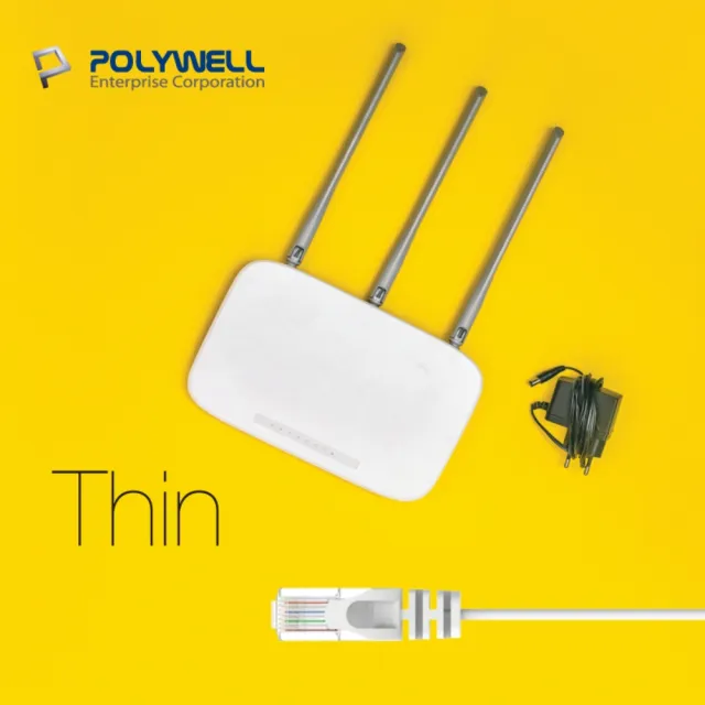 【POLYWELL】CAT6 極細高速網路線 /1M