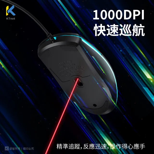 【KTNET】M8 USB光學滑鼠 1000DPI