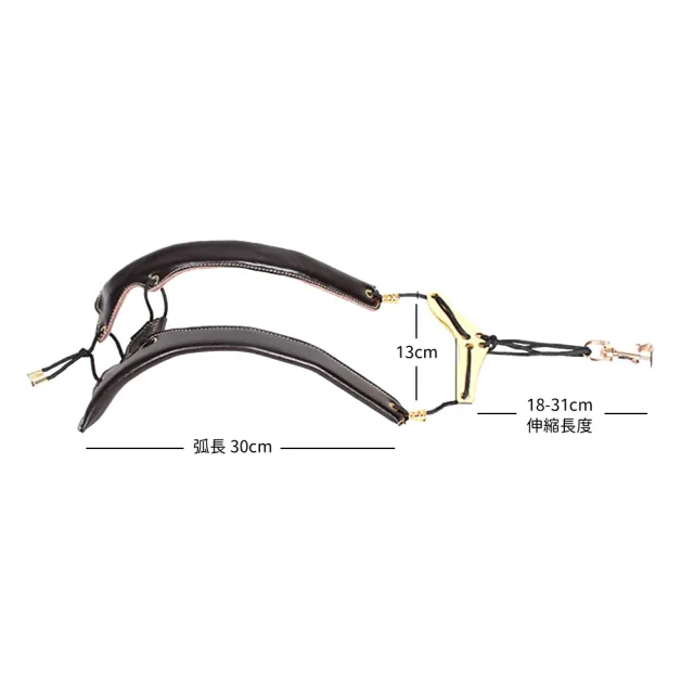 【KM MUSIC】薩克斯風牛皮背帶 管樂器背帶(薩克斯風背帶 雙肩背帶 鋁板背帶 皮革背帶 成人/兒童均適用)