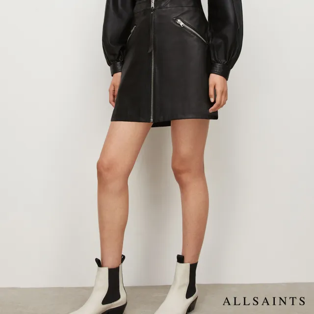 【ALLSAINTS】PIPER 羊皮短裙 WL010W(常規版型)