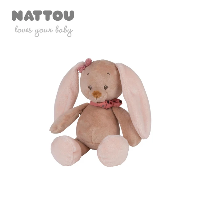 Nattou 絨毛動物造型玩偶15CM(安撫玩具 絨毛娃娃 