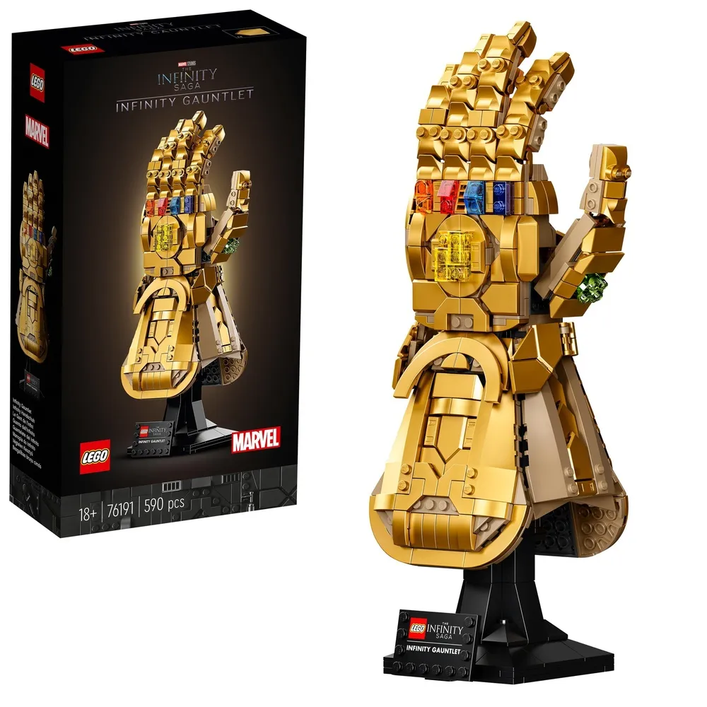 【LEGO 樂高】Marvel超級英雄系列 76191 Infinity Gauntlet(漫威 無限手套 居家擺設)