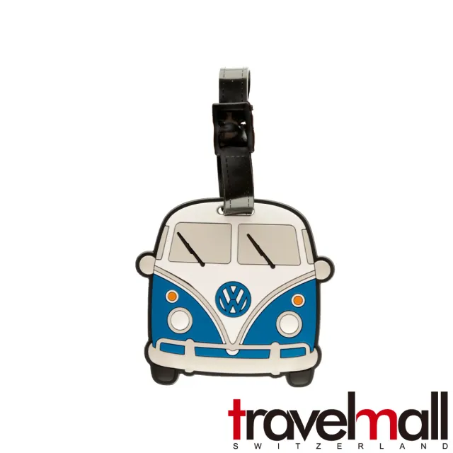 【Travelmall】復古經典 福斯T1汽車 行李吊牌(藍色)