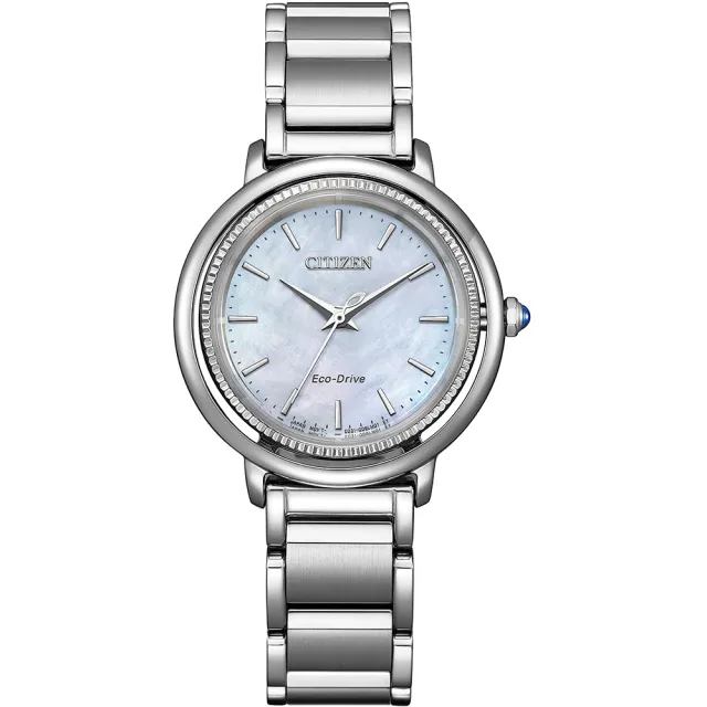 【CITIZEN 星辰】L系列 光動能簡約三針貝面女錶-31.2mm 雙11 送禮(EM1100-84D)