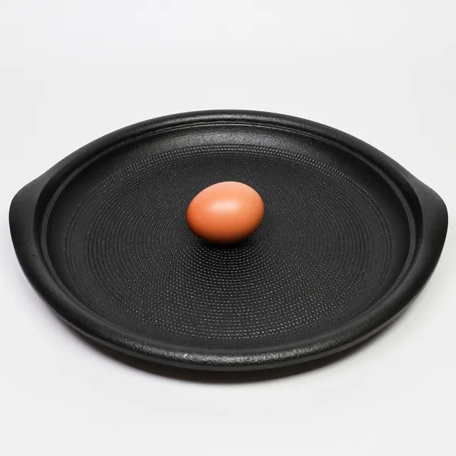 【福介商店】南部鐵器 日本鑄鐵烤盤 鳳文堂 珠璣玉紋餃子煎鍋 IH爐可用鍋 煎烤盤 瀝油紋 烤肉