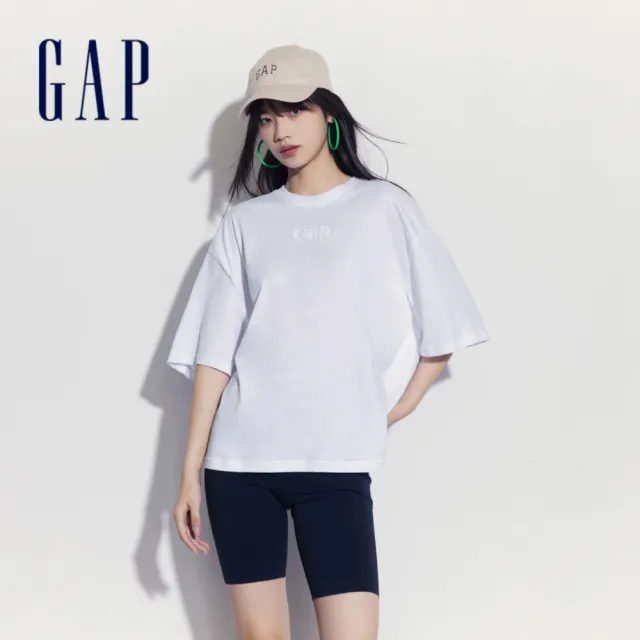 【GAP】男女裝 Logo圓領短袖T恤-多款任選(464839&465586&512840)