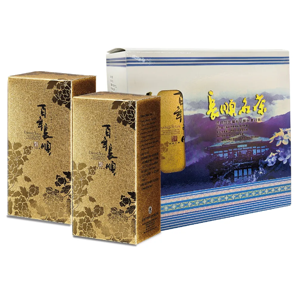 【百年長順】茶葉禮盒 蜜香金萱 鹿谷茶(150g*2入超值組)