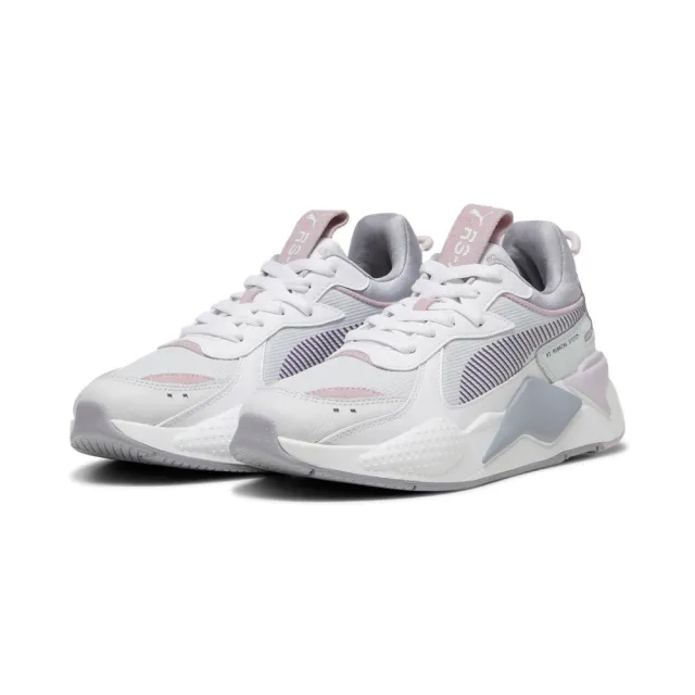 【PUMA】休閒鞋 情侶鞋 麂皮拼接 王淨同款 女鞋 RS-X Soft Wns 白灰粉(39377204)