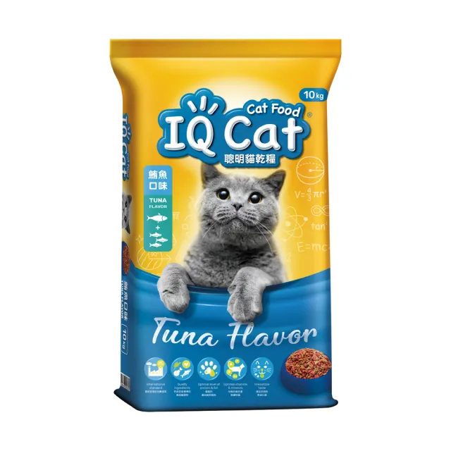 【IQ CAT】聰明貓乾糧-多種口味 10KG(貓飼料/成貓)