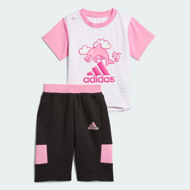 adidas 愛迪達 運動套裝 短袖/短褲 嬰幼童裝 IQ0843