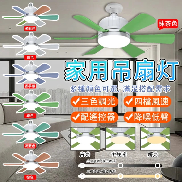 LADUTA 拉布塔 兒童風扇燈 家用風扇燈 DC吊扇 遙控吊扇燈(電風扇 循環扇 吸頂燈)