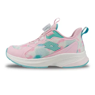 【LOTTO】運動鞋 慢跑鞋 童鞋 閃星轉扣輕量跑鞋 粉(LT4AKR5433)