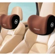 【May Shop】車露族頭枕記憶棉腰靠四季通用車用護頸枕汽車靠枕靠墊(靠枕 腰靠整組)