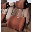 【May Shop】車露族頭枕記憶棉腰靠四季通用車用護頸枕汽車靠枕靠墊(靠枕 腰靠整組)