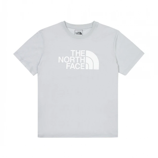 The North Face 短袖上衣 女款 運動 吸濕排汗 W FOUNDATION LOGO SS TEE 灰 NF0A89QUA0M