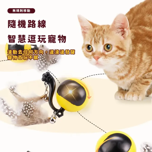 【貓抓球】智能感應可遙控電動逗貓球(發聲玩具 小鳥 逗貓棒 鈴鐺 電動球 貓咪 寵物玩具 狗 引力球 響紙)