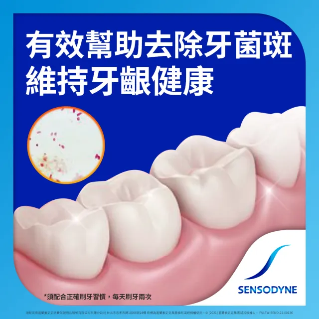 【SENSODYNE 舒酸定】日常防護 長效抗敏牙膏 超值6入(清新薄荷160gX4入+牙齦護理160gX2入)