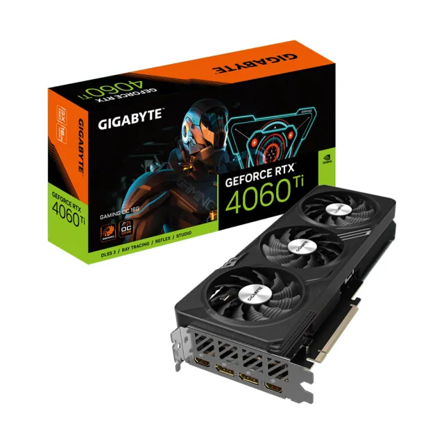 【GIGABYTE 技嘉】GeForce RTX 4060 Ti GAMING OC 16G顯示卡