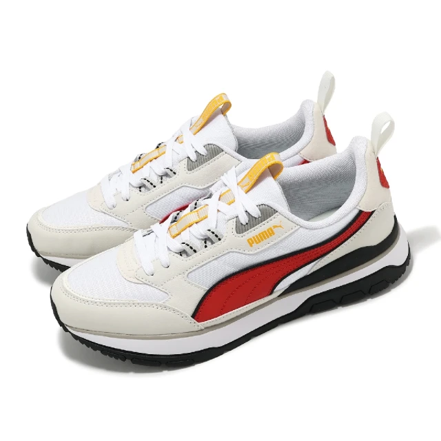 PUMA 休閒鞋 R78 Trek 男鞋 女鞋 白 紅 黑 拼接 緩衝 復古 情侶鞋(380728-15)