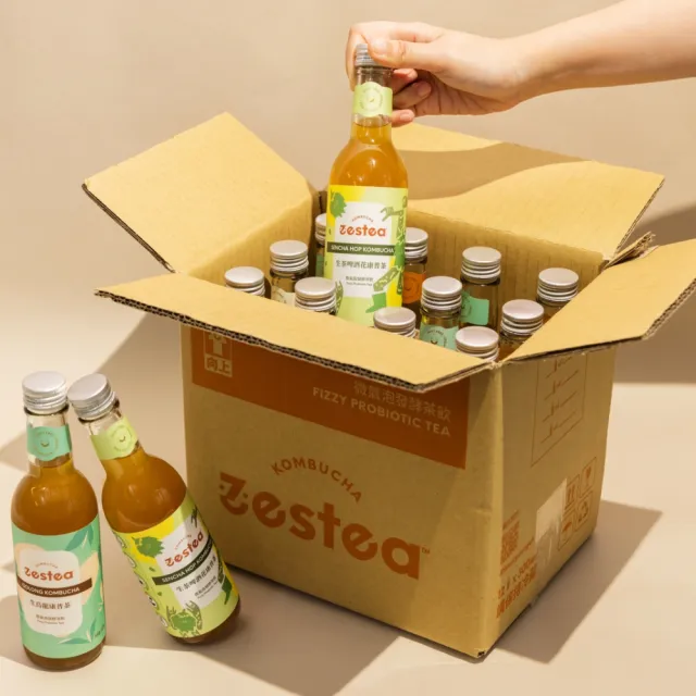 【Zestea Kombucha】2026限量全口味康普茶 300ML*12瓶(無添加、富含益生菌)