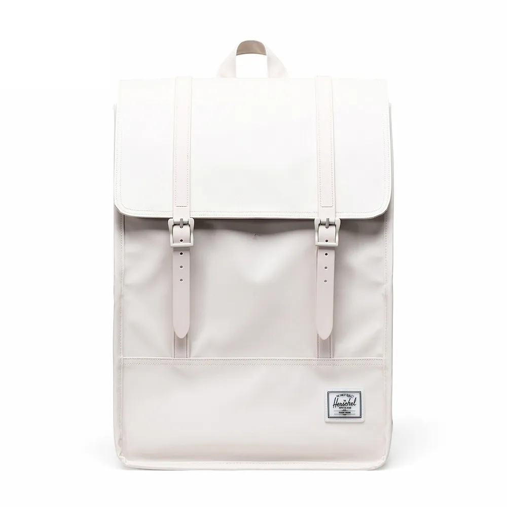 【Herschel】官方直營 後背包 15吋筆電包 書包 拉鍊 防潑水 17.5L Survey II 白(雙11限定 1111 10