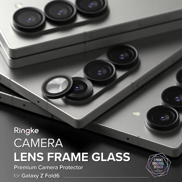 【Ringke】三星 Galaxy Z Fold 6 Camera Lens Frame Glass 鋼化玻璃鏡頭保護鋁框 2入(Rearth 鏡頭貼)