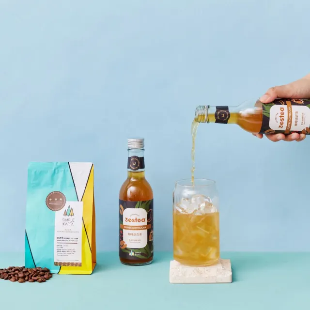 【Zestea Kombucha】X 興波咖啡 咖啡康普茶 300ML*12瓶(與世界冠軍聯手打造全新咖啡體驗、5億益生菌)