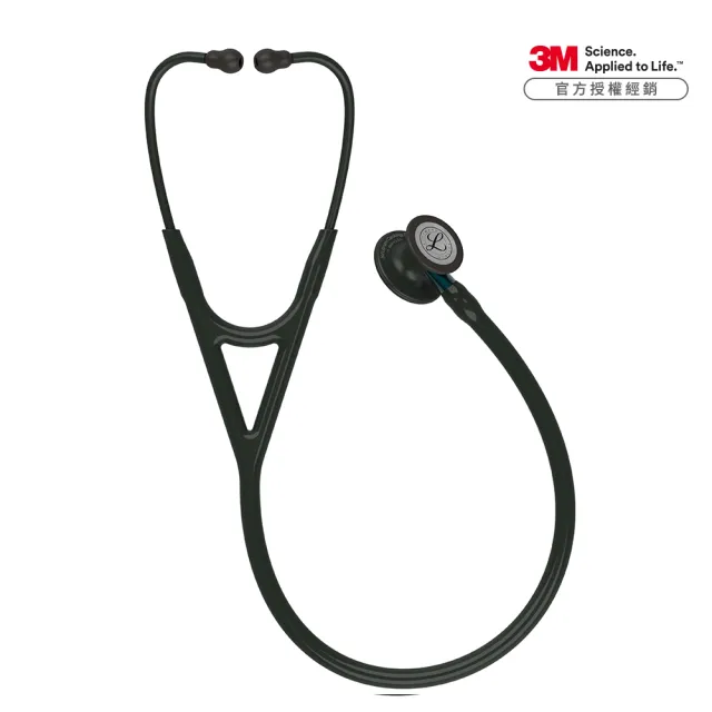 【3M】Littmann 心臟科第四代 6201 尊爵黑色管/隱士黑聽頭/藍色金屬杆(聽診器權威 全球醫界好評與肯定)