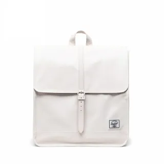 【Herschel】官方直營 後背包 13吋筆電包 書包 磁扣 防潑水 14L City Mid 白(10998