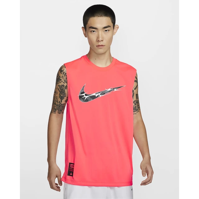 NIKE 耐吉 背心上衣 運動 休閒 無袖 男 女 AS M NK DF SLVLS TEE WT GCEL 潘趣紅(HM4463605)