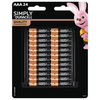 【DURACELL】金頂4號 SIMPLY 24入AAA(電力更強 耐力更久)