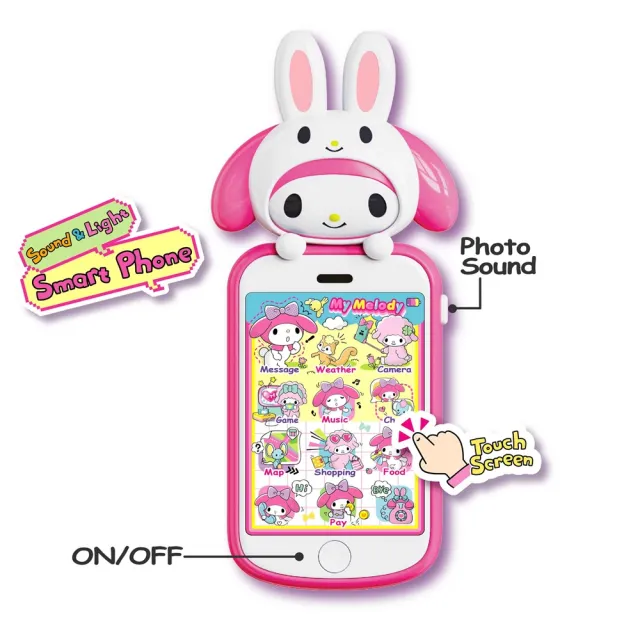 【SANRIO 三麗鷗】三麗鷗智慧手機 共2款可選(酷洛米 美樂蒂)