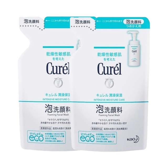 Curel 花王珂潤 潤浸保濕洗顏慕斯 130ml 補充包(2包組)